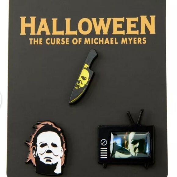 Miramax Halloween The Curse Of Michael Myers Enamel Pin Set - Picture 1 of 5